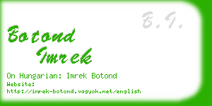 botond imrek business card